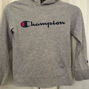 Champion Gray Lightweight Hoodie- Boys